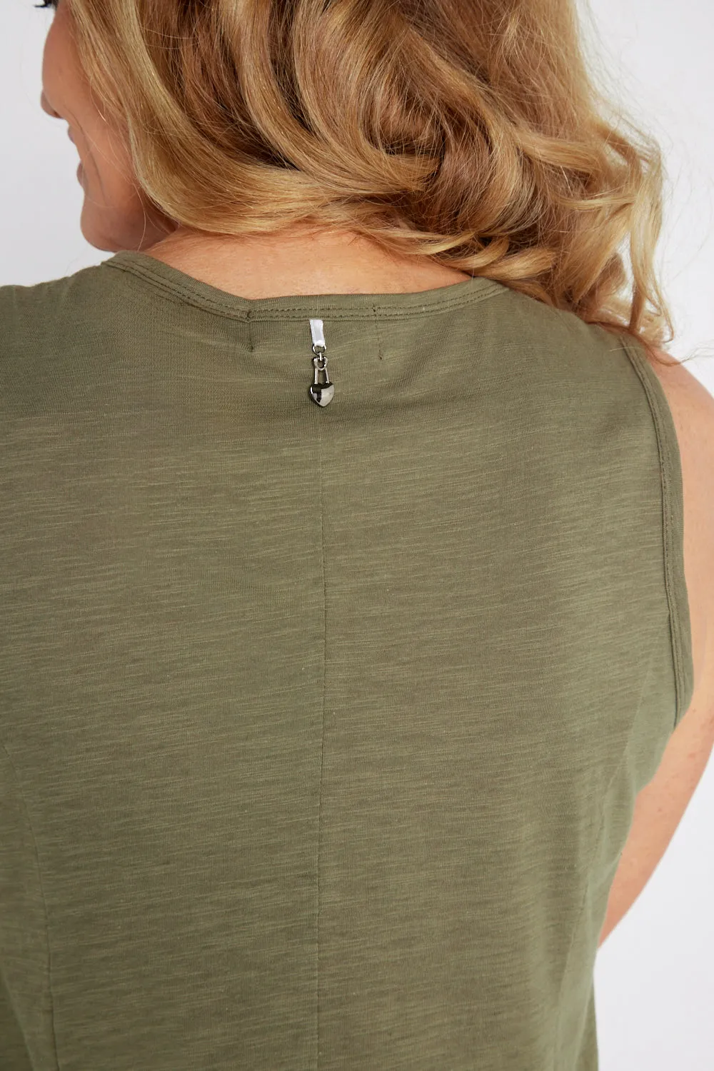 Diana V Core Dress - Khaki
